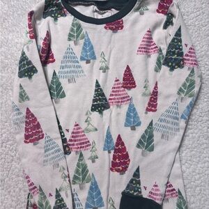 Burt's Bees White Long-Sleeve Tee with Multi-Color Tree Print